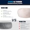 Flash Furniture Bean Bag Chair, White Back, 42 in W 42" L 19" H DG-BEAN-LARGE-FUR-WH-GG - alternate 5